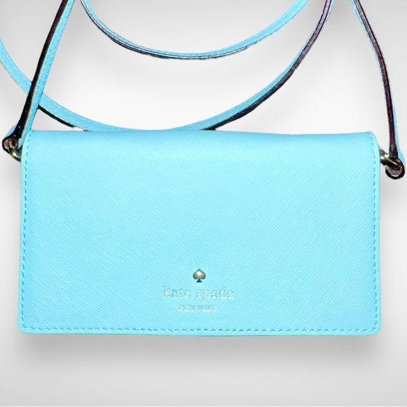 Kate Spade Robin’s Egg Blue Small Crossbody with Phone Holder - Picture 6 of 16